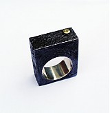 Prstene - Block black ring - 3976108_