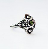Prstene - Flower andradit ring - 4071972_