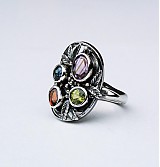 Prstene - Fancy colour art&craft ring - 4091106_