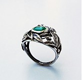 Prstene - Chalcedony leaves ring - 4108939_