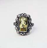 Prstene - Art & Craft citrine ring - 4249142_