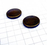 - veľké ploché korálky 2,4 cm/ 2 ks - 1000079