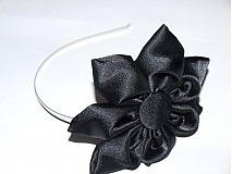 - Čelenka do vlasov Black Flower - 1000330