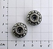- Plochá korálka 17 mm, veľká dierka/ 2 ks - 1009336