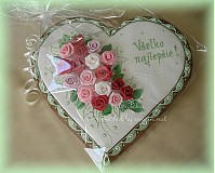 - Srdce s ružami - 1047692