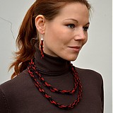 - Vlna červeno černá-set - 1052697