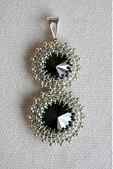 - SW Jet Hematite - prívesok - striebro - 1061502
