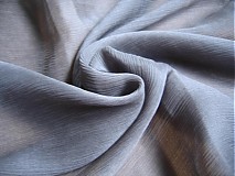 - 100% hodvabny sifon, sedy. - 1062242