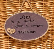 - Tabuľka fialová v štýle provence - 1079011