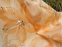 - Medové květy / šála 35 x 130 cm/ - 1084828
