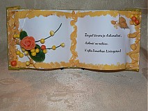 - Miniknižka s výrokom -