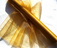 - organza zlatá š.48cm!!! - 1105483