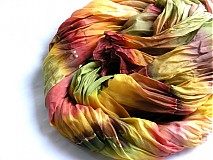 - šál 180 x 90cm popadané lístie - 1153518