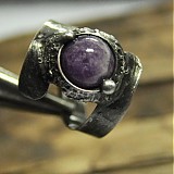  - Borůvka se šlehačkou /prsten s Ametystem/ - 1159218