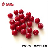 - Horský nefrit červený, 6 mm - 1 ks - 1208482
