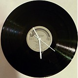  - Hodiny z LP šedozelené - 1234669