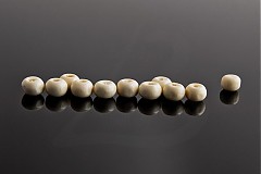  - KORÁLKY631 Drevené 5.5mm KRÉMOVÉ /100ks - 1249395