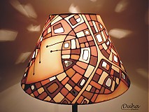  - Lampa Hnědá kulatá mozaika - 1278815