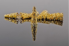 - KAPLÍK 23x9mm ZLATÝ, KAP654 /10ks - 1284799