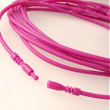  - Silikónový náhrdelník bezkovový / magenta - 1289611