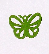 - Drevený motýlik - zelený (1 ks) - 1293487
