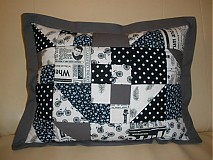 - Patchwork obliečka na vankúšik - 1295367