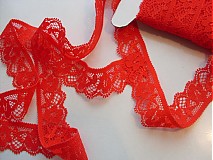  - Červená elastická čipka - 1298816