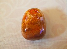 - ohnivý achát, 27 x 17 x 19 mm - 1312846