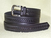  - Opasok - pánsky, kožený so vzorom - 1333621