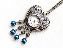  - vintage srdcové hodinky - 1352216