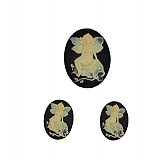- Set of Three Little Flower Fairy Cameos - 1354520