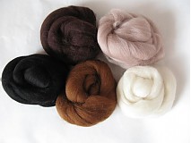 - Hnedá natural 50 g Merino vlna - 1366415