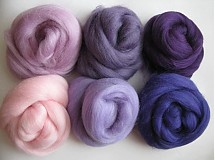 - Merino vlna na plstenie - fialová 60 g - 1366423