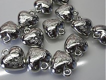 - Akrylový prívesok - srdiečko - 16x14mm - 1366987