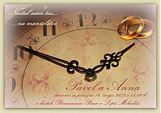  - Čas na manželstvo - svadobné oznámenie - 1367159