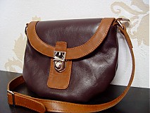  - Kožená crossbody kabelka Lujza__Hnedá - 1382053