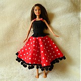  - Červené šatočky pre barbie - 1402423