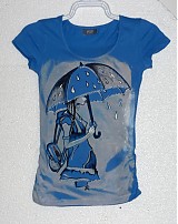  - Raining lady (dark blue) - 1415156