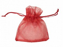  - Vrecúško organza 70x80 červené - 1435211