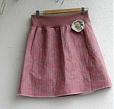  - Starorúžová sukňa + brošňa - 1437108