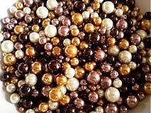 - voskové perly mix (do hneda) cca 30g - 1437265