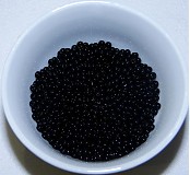  - Rokajl 11/0 PRECIOSA 2 mm - čierny - 10 gr. - 1444463