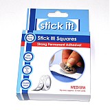  - S043 3D gélové lepiace štvorčeky, obojstranné, 10 mm - medium - 1444677