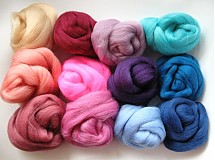 - Vlna na plstenie Merino - mix 130 g - 1446551