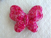  - Plast.korálka - motýľ 34x28mm-fuchsia - 1 kus - 1450881