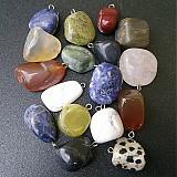 - Směs přívěsků z minerálů 17 ks - 1452793
