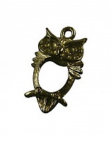 - PRÍVESOK Sova 23.5mm ANTICKÝ BRONZ, PRI796 /1ks - 1453607
