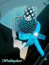  - Svadobné pierko - Turquoise  - 1463182