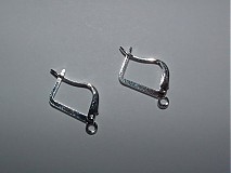 - Náušnice mechanické uzávery, strieborné, pár - 1463420