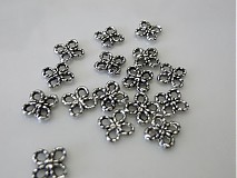 - Starostrieborný konektor - 6x6mm - 1465622